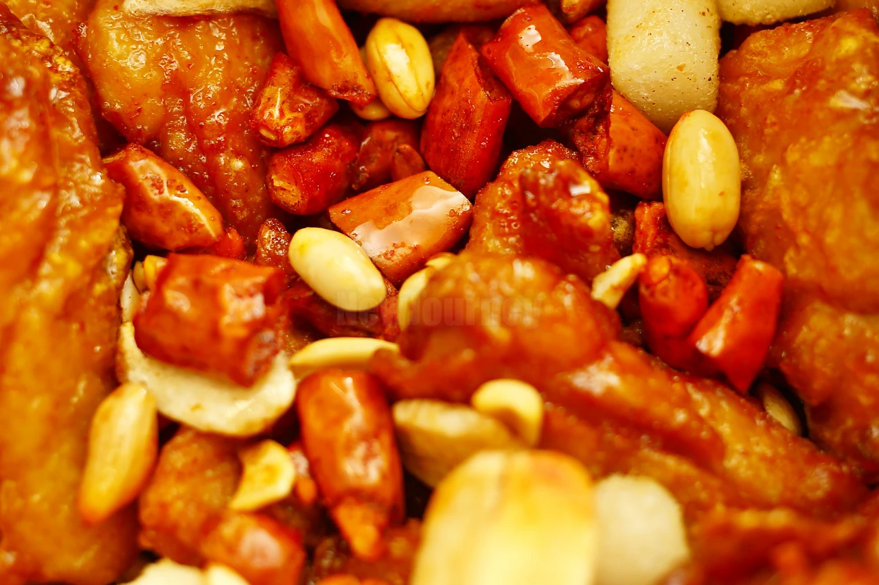 깐풍소스 땅콩분태 kkanpung sauce peanut topping