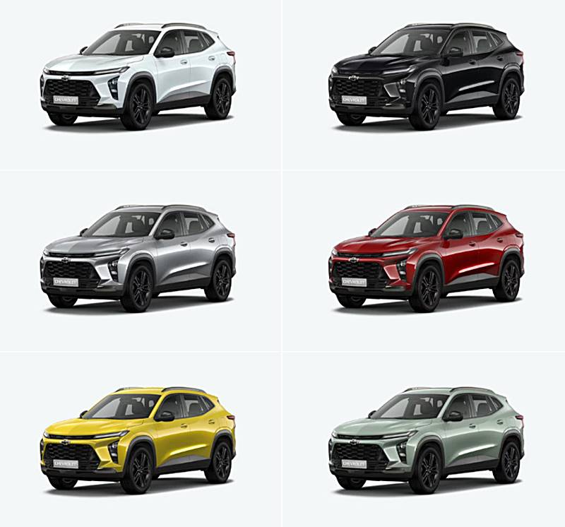 쉐보레-트랙스-크로스오버-외형-색깔별-모습