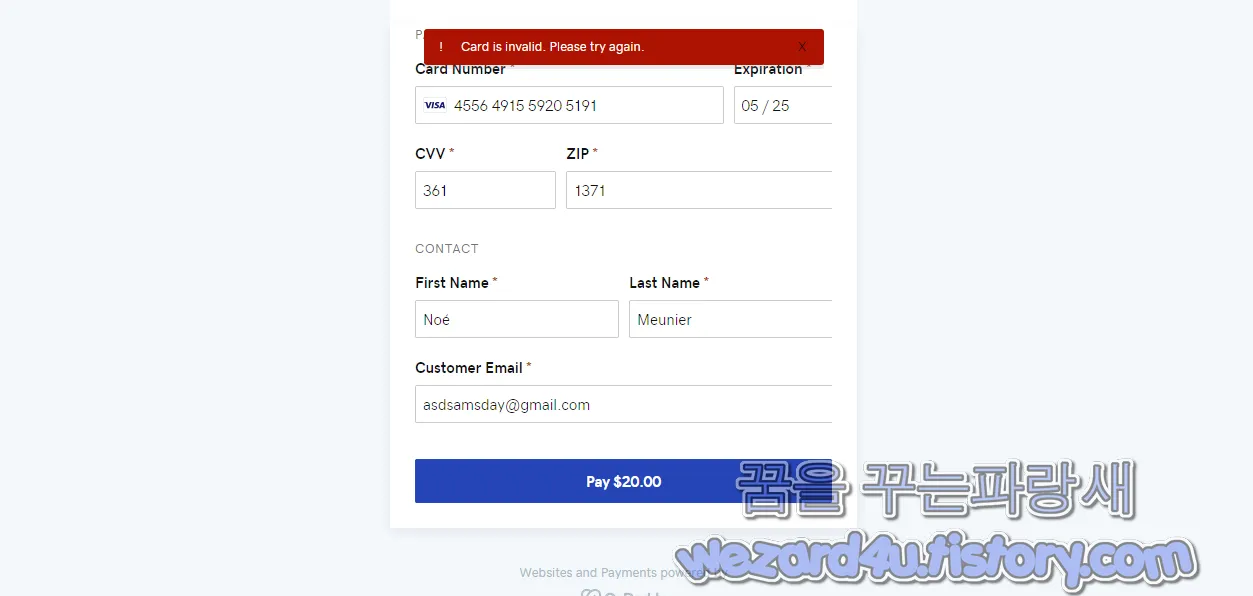 ChatGPT Plus(쳇GPT 플러스) 카드 오류