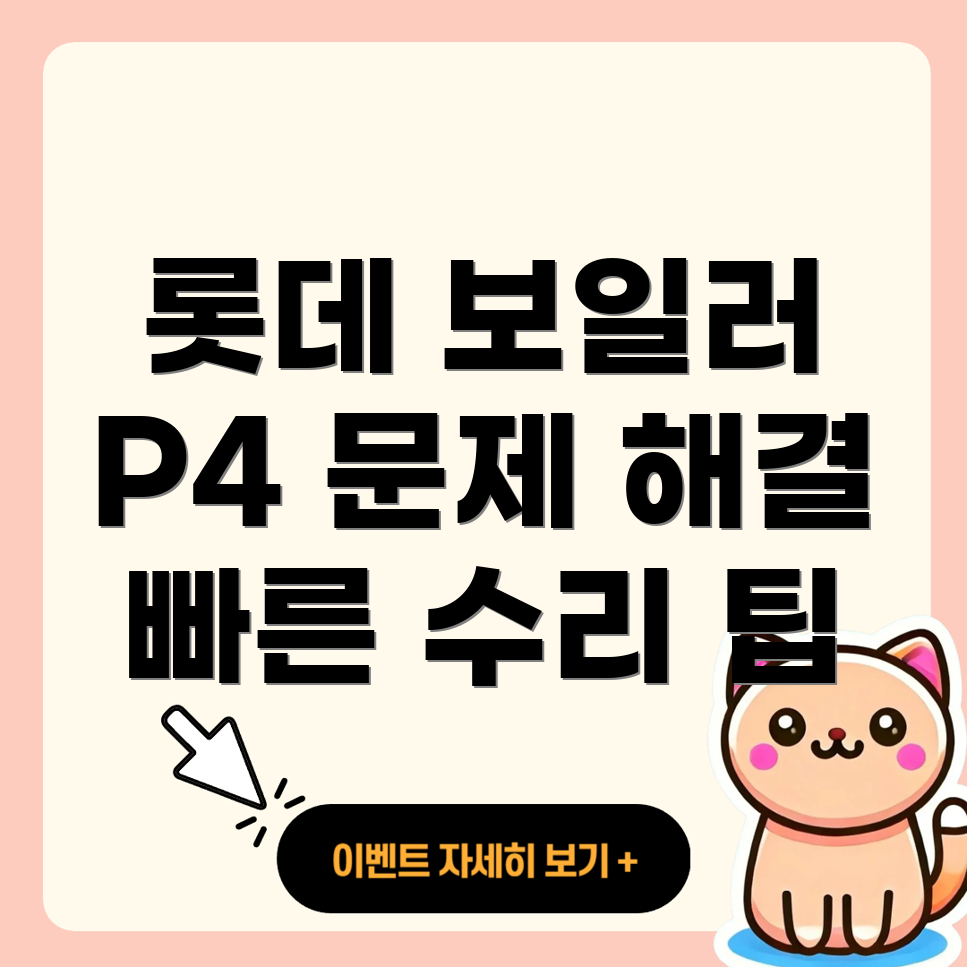 롯데 보일러 에러 코드