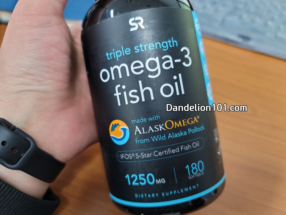 스포츠 리서치 트리플 스트랭스 오메가3 피시 오일 Sports Reserch Triple Strength Omega3 Fish Oil 전면사진