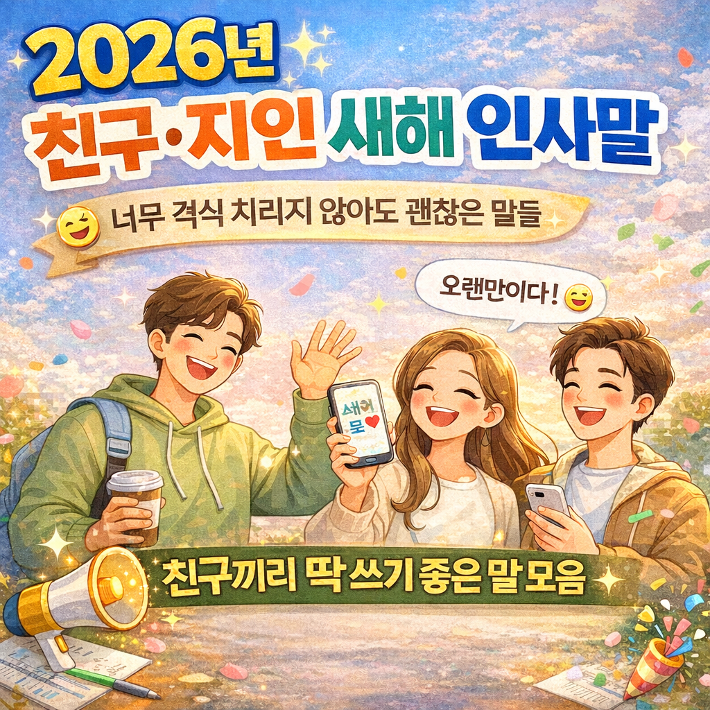 친구 새해 인사말