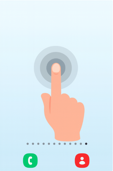 방법 2. 손가락으로 길게 누르기