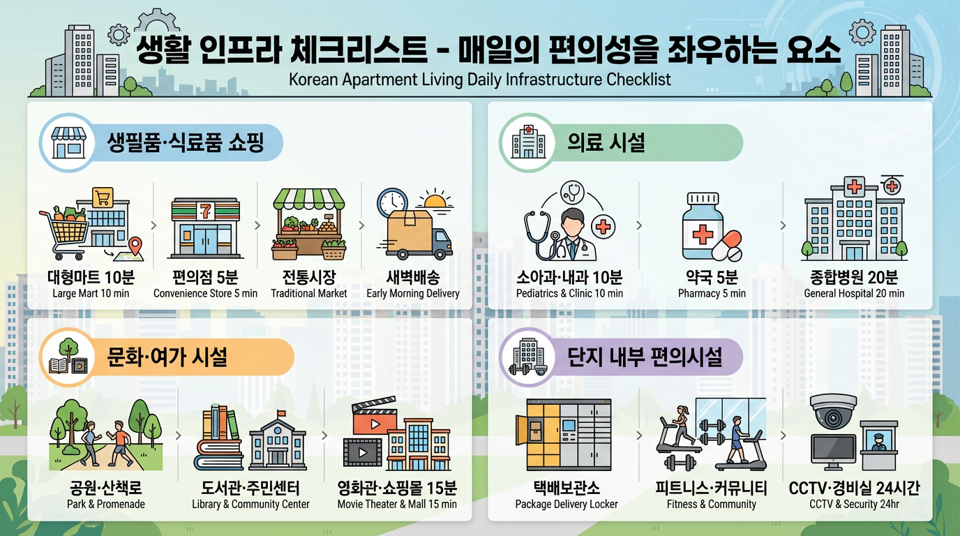 생활 인프라 체크리스트