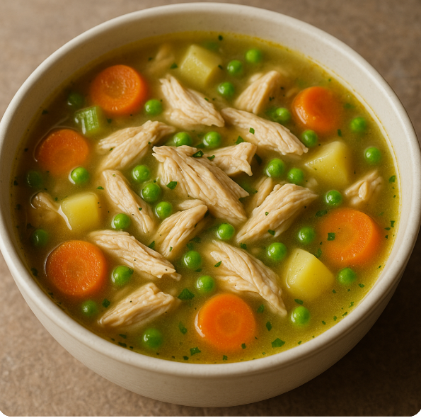 닭스프 음식 사진