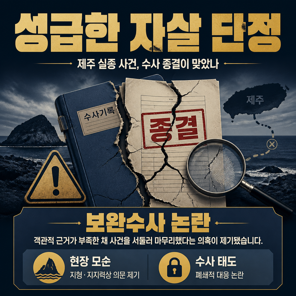 성급한 자살 단정