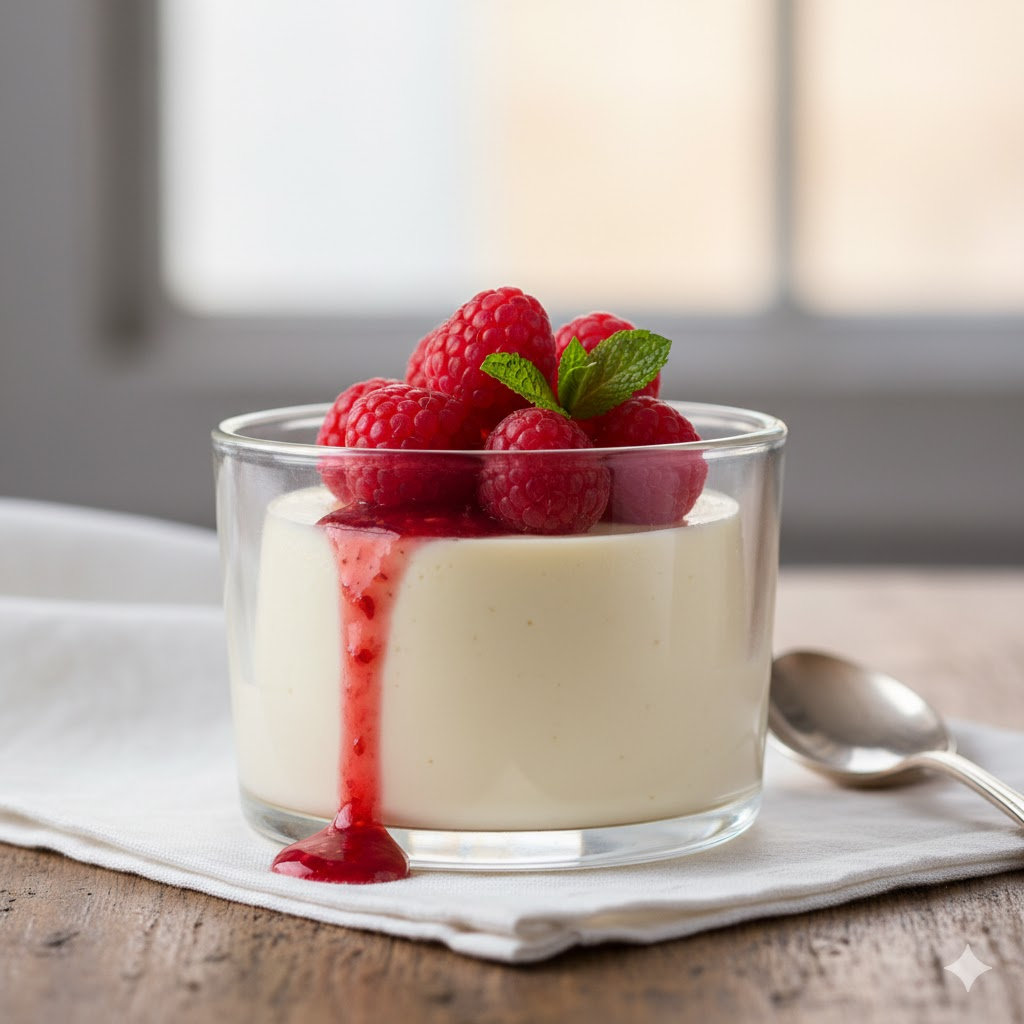 판나코타 (Panna cotta)에 대한 뜻과 어원, 유래, 역사, 특징, 맛과 영양, 조리법(레시피), 세계화, 전 세계 맛집, 프랜차이즈