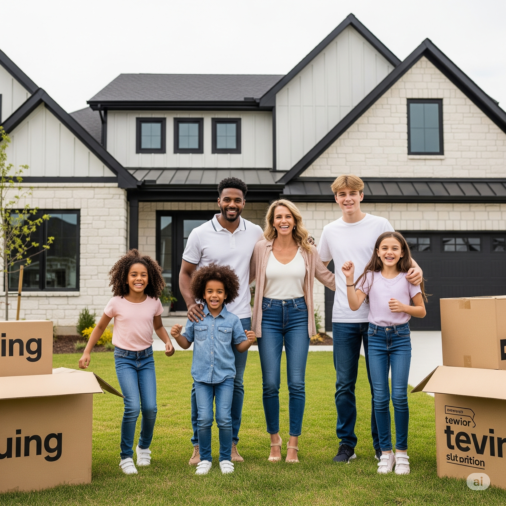 이사를 한후 가족들의 모습