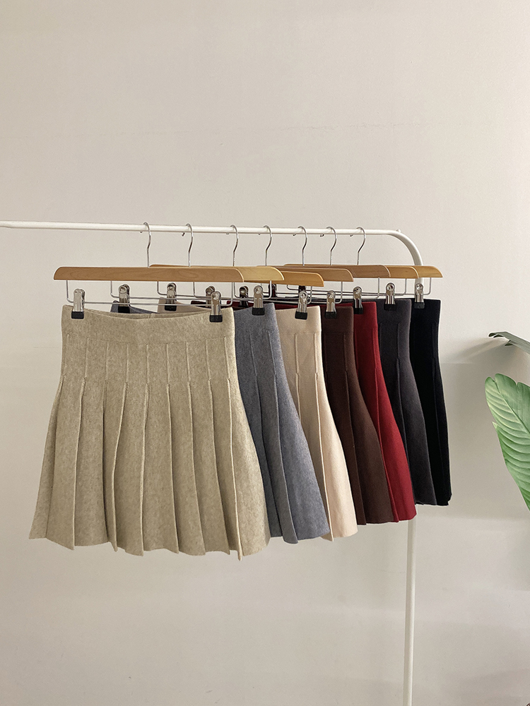 허니제이 폴시 플리츠 테니스치마 골프치마 니트 스커트