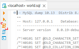 SQL 전체 실행 버튼
