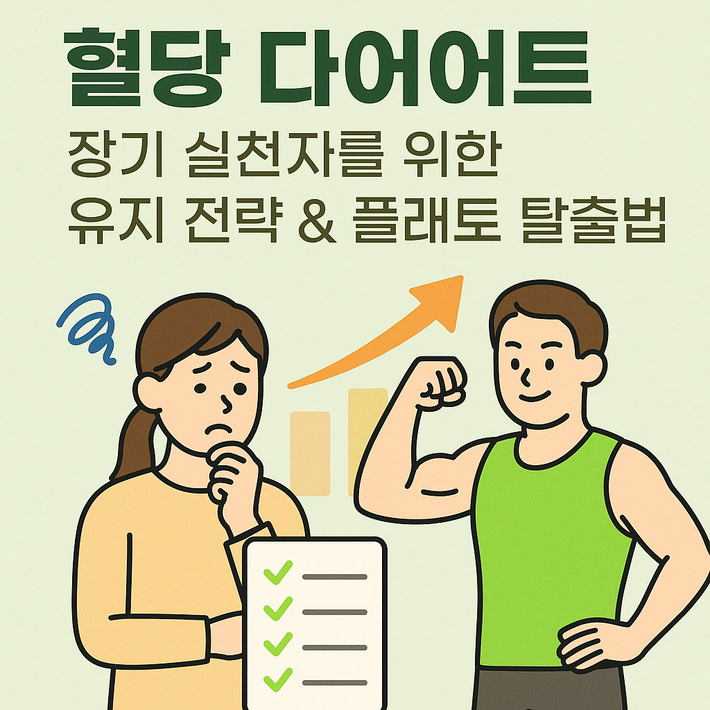 혈당 다이어트 장기 실천자를 위한 유지 전략 &amp; 플래토 탈출법 💪