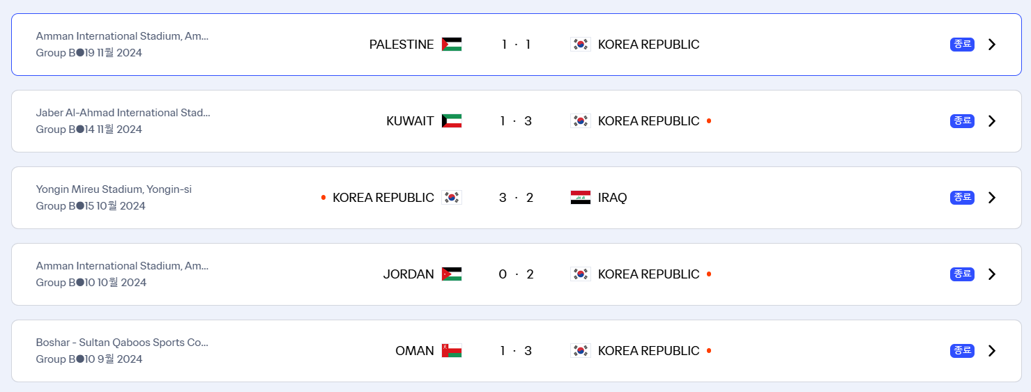 대한민국 VS 오만 축구 중계 보기