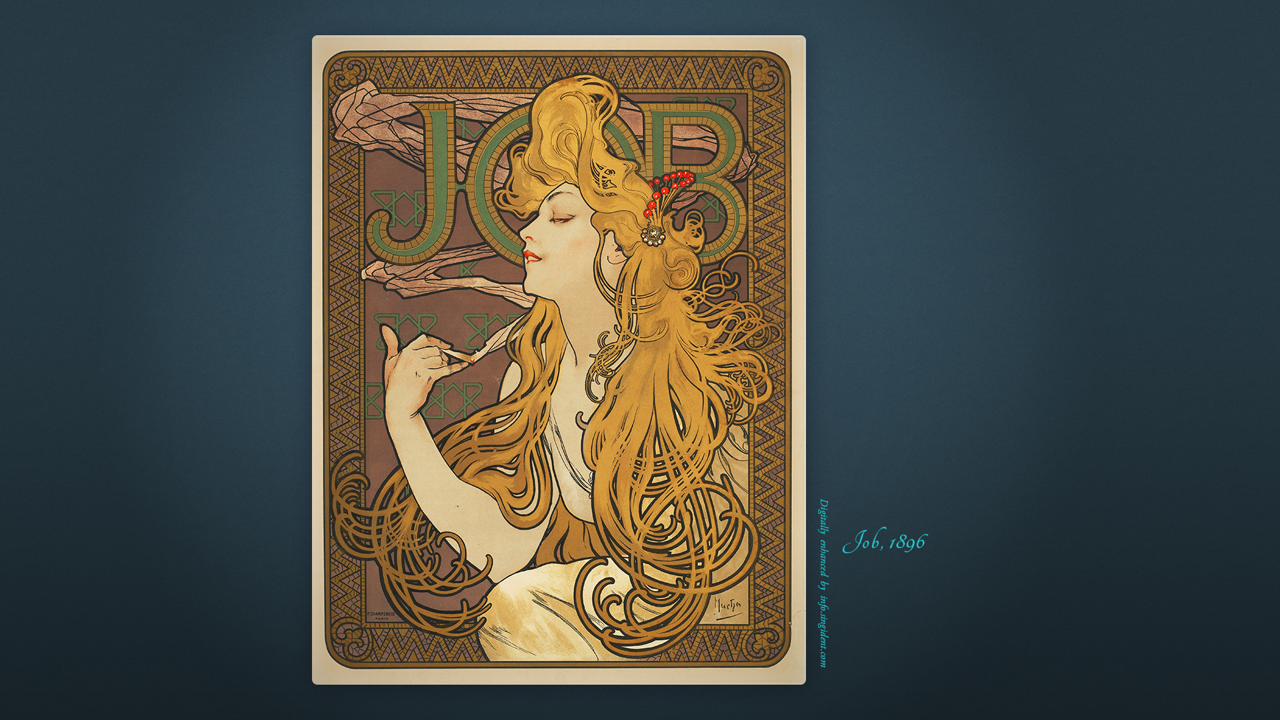 02 욥 C - Job, 1896 알폰스무하배경화면