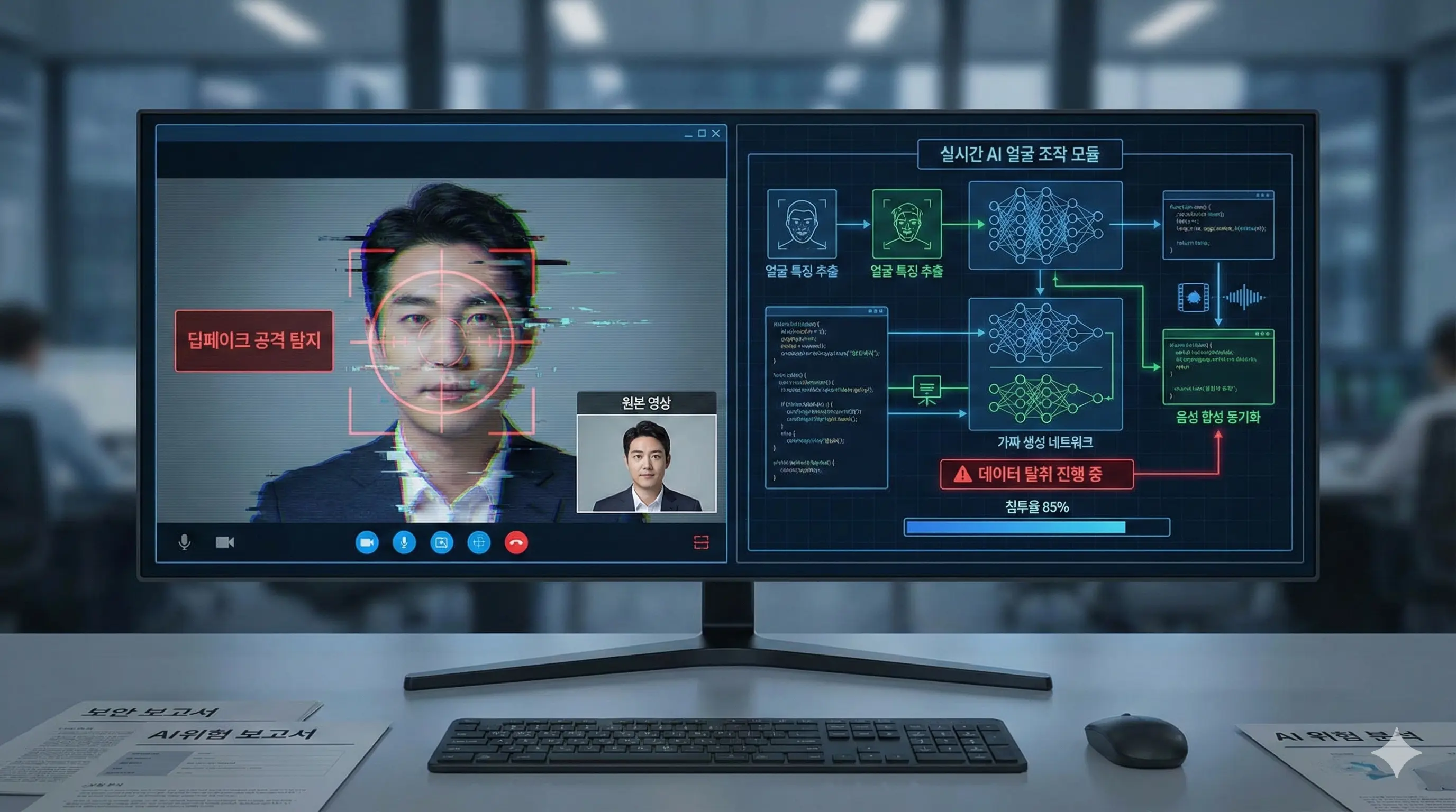 AI 딥페이크를 이용한 화상 면접 기만 전술