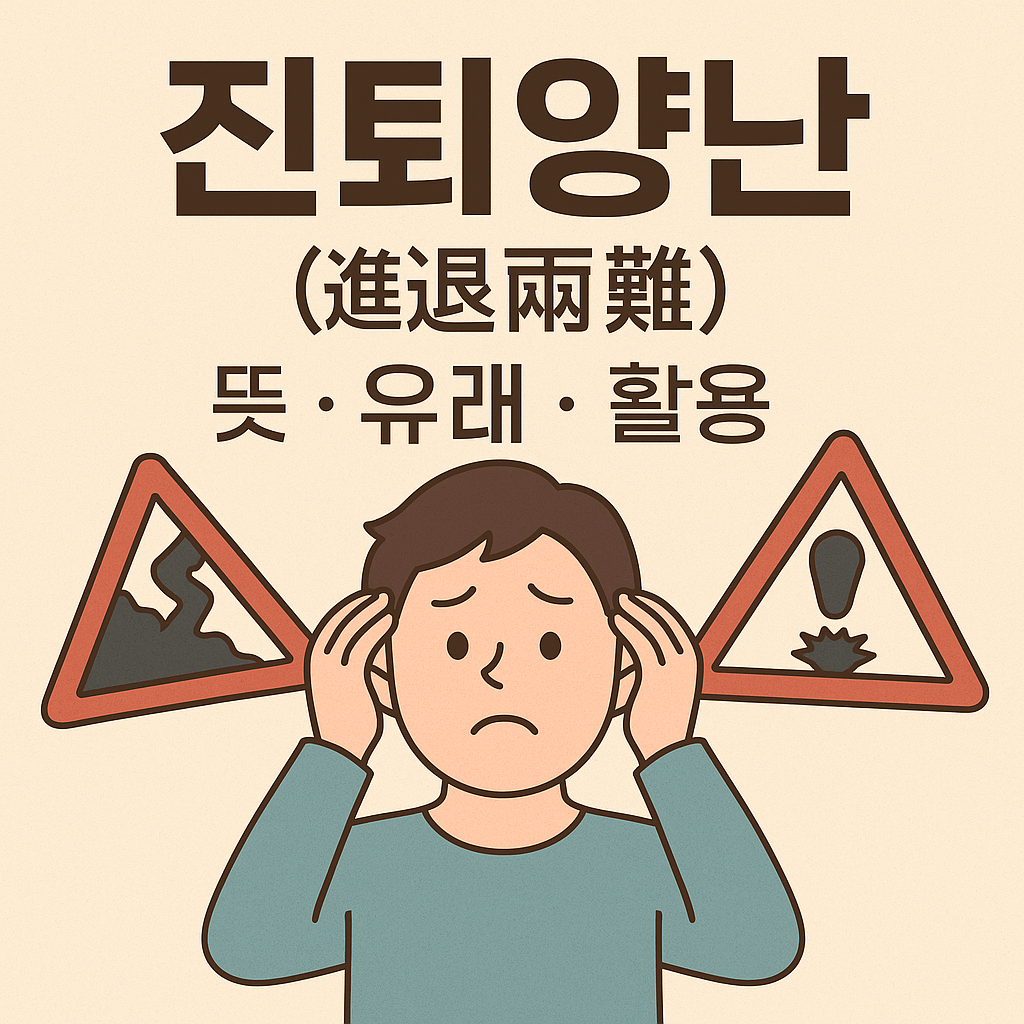 진퇴양난 뜻·유래·활용|쉽게 이해하는 사자성어 정리