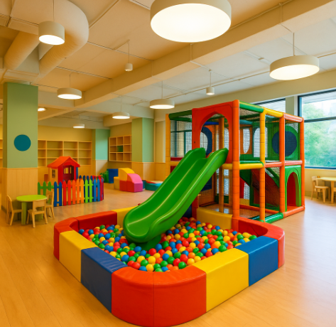 깔끔한 키즈카페 사진