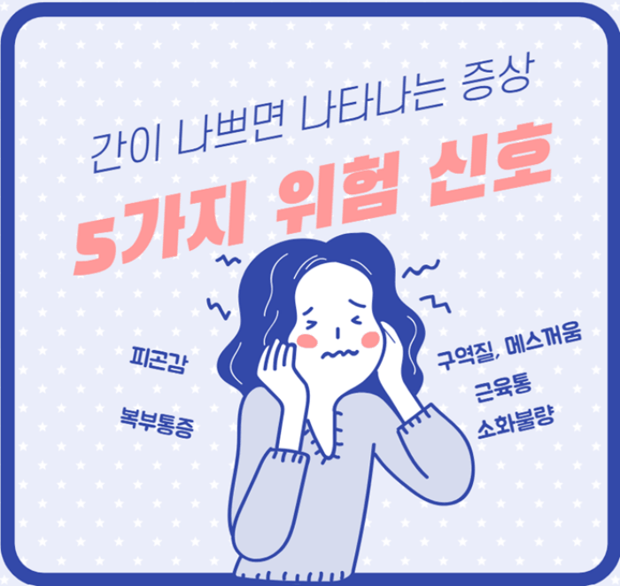 간이 나쁘면 나타나는 증상