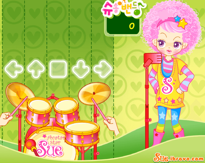 슈송밴드-음악-리듬게임-시작-화면