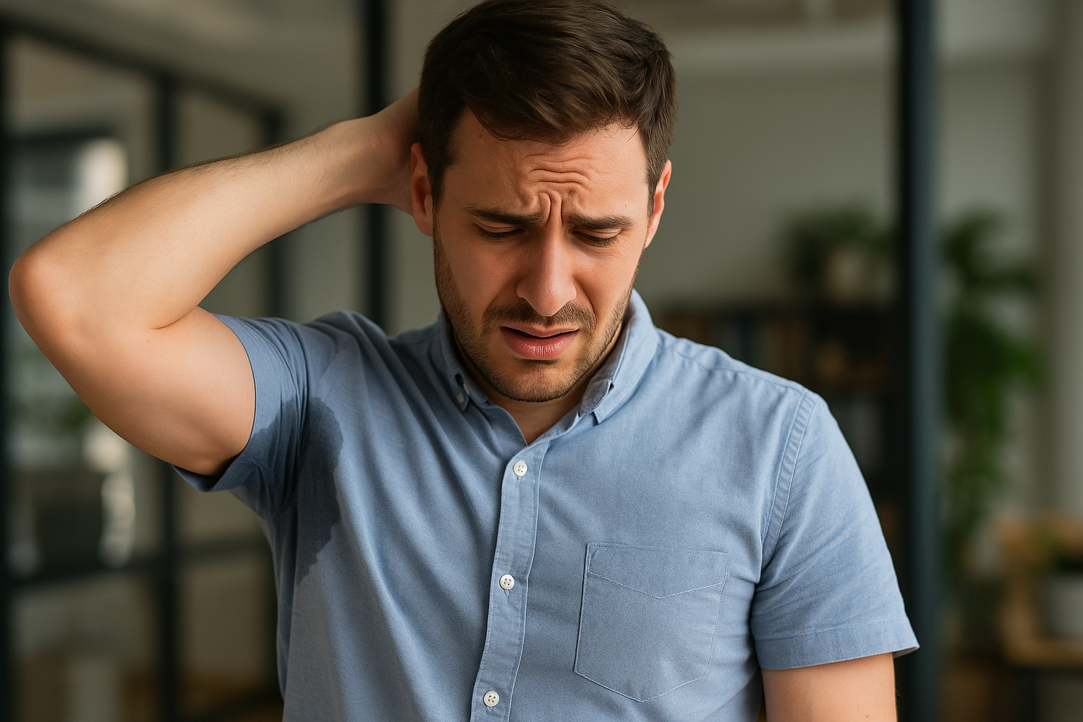 다한증이 있는 남성