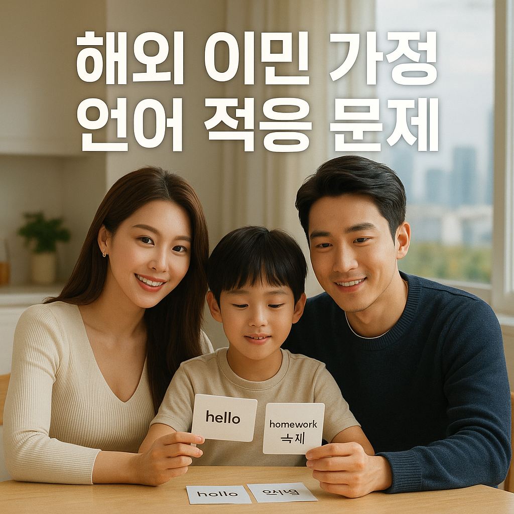 해외 이민 가정 언어 적응 문제