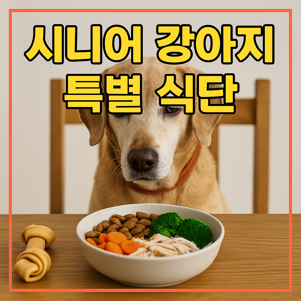 시니어 강아지 특별 식단