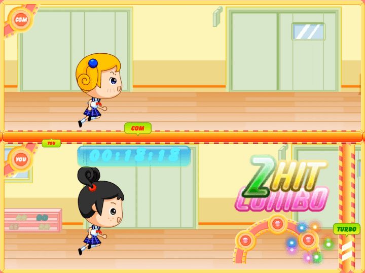 우당탕-파니런-플래시게임-플레이-파니팡이-두번-연속-콤보에-성공한-화면