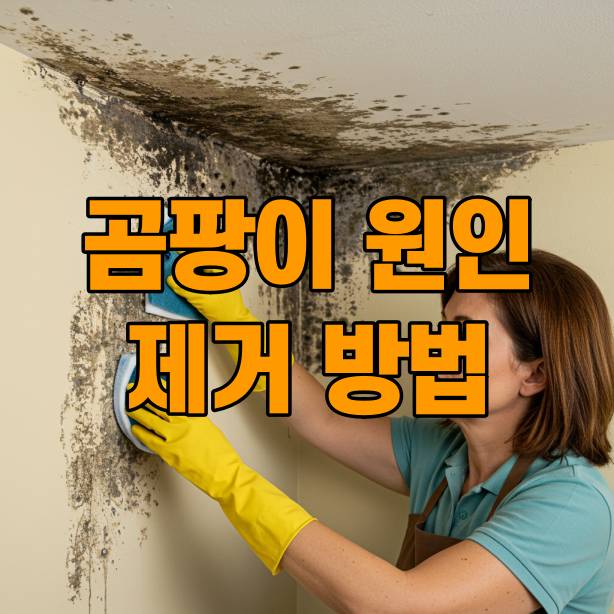 곰팡이 원인 효과적인 제거 방법