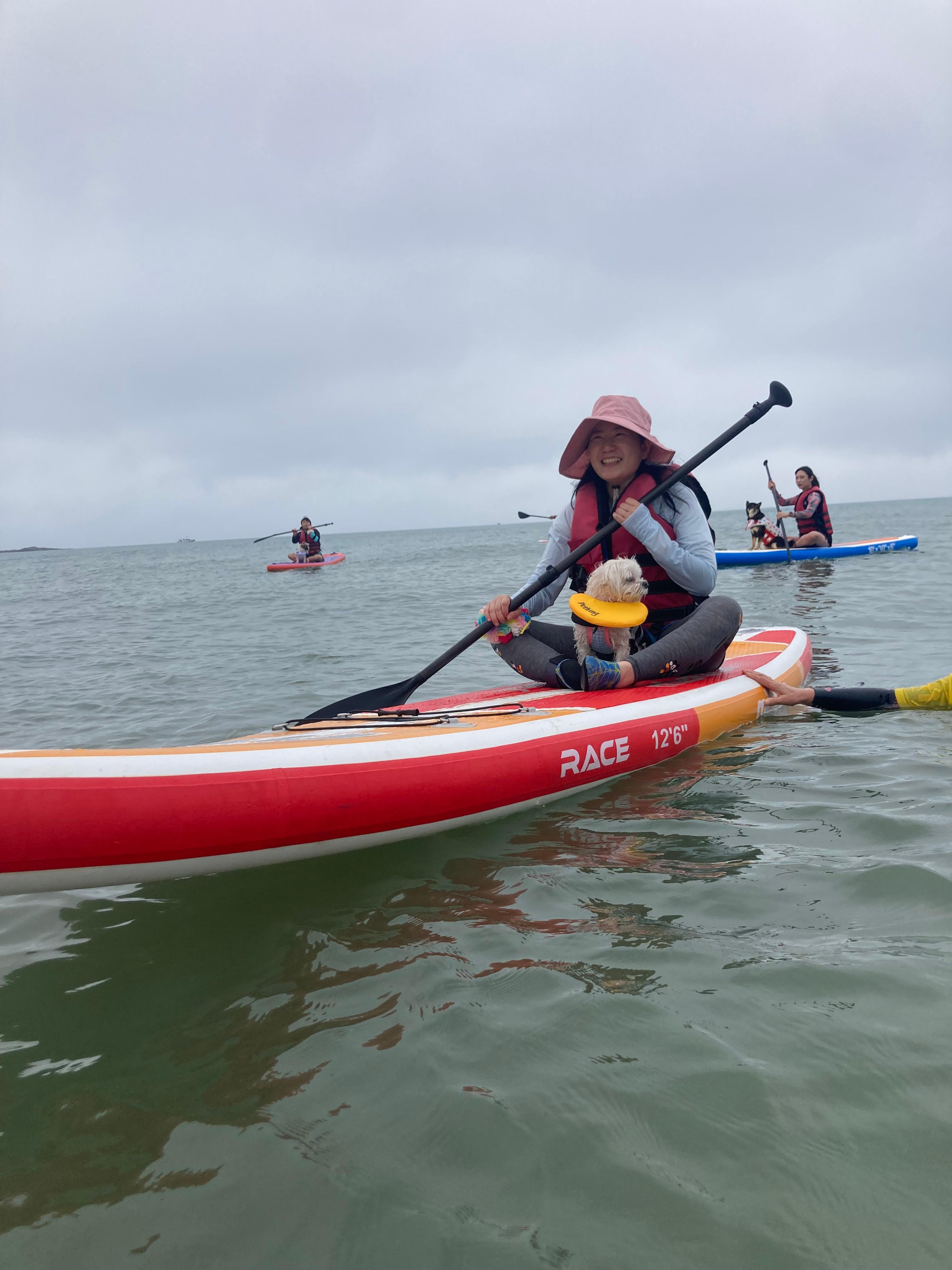 태안 패들보드 체험중