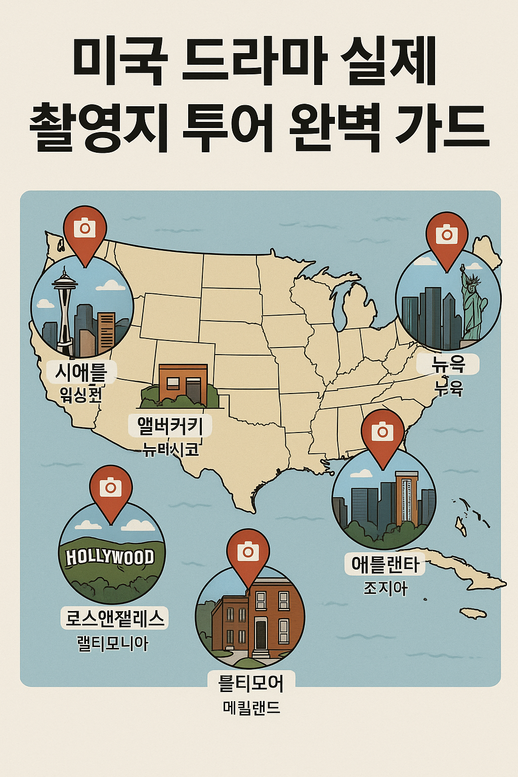 미국 드라마 실제 촬영지 투어 완벽 가이드
