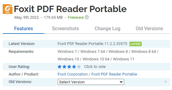 Foxit-PDF-Reader-Portable