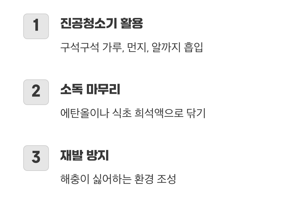 흔적을 지우는 완벽한 대청소