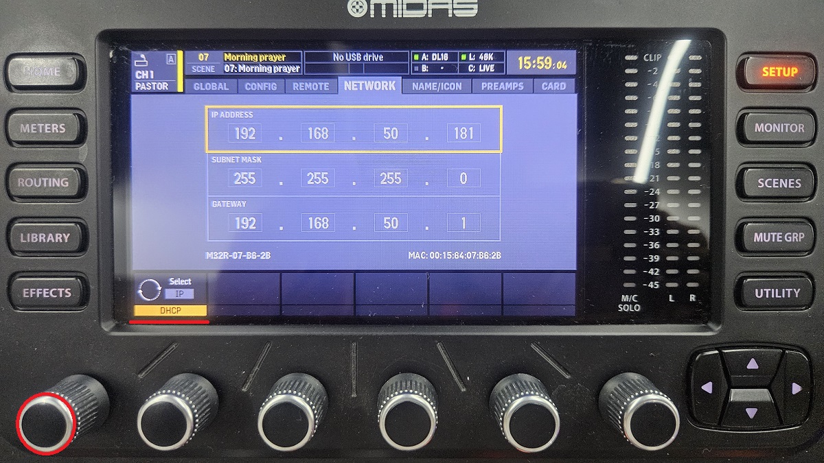 M32 SETUP-NETWORK