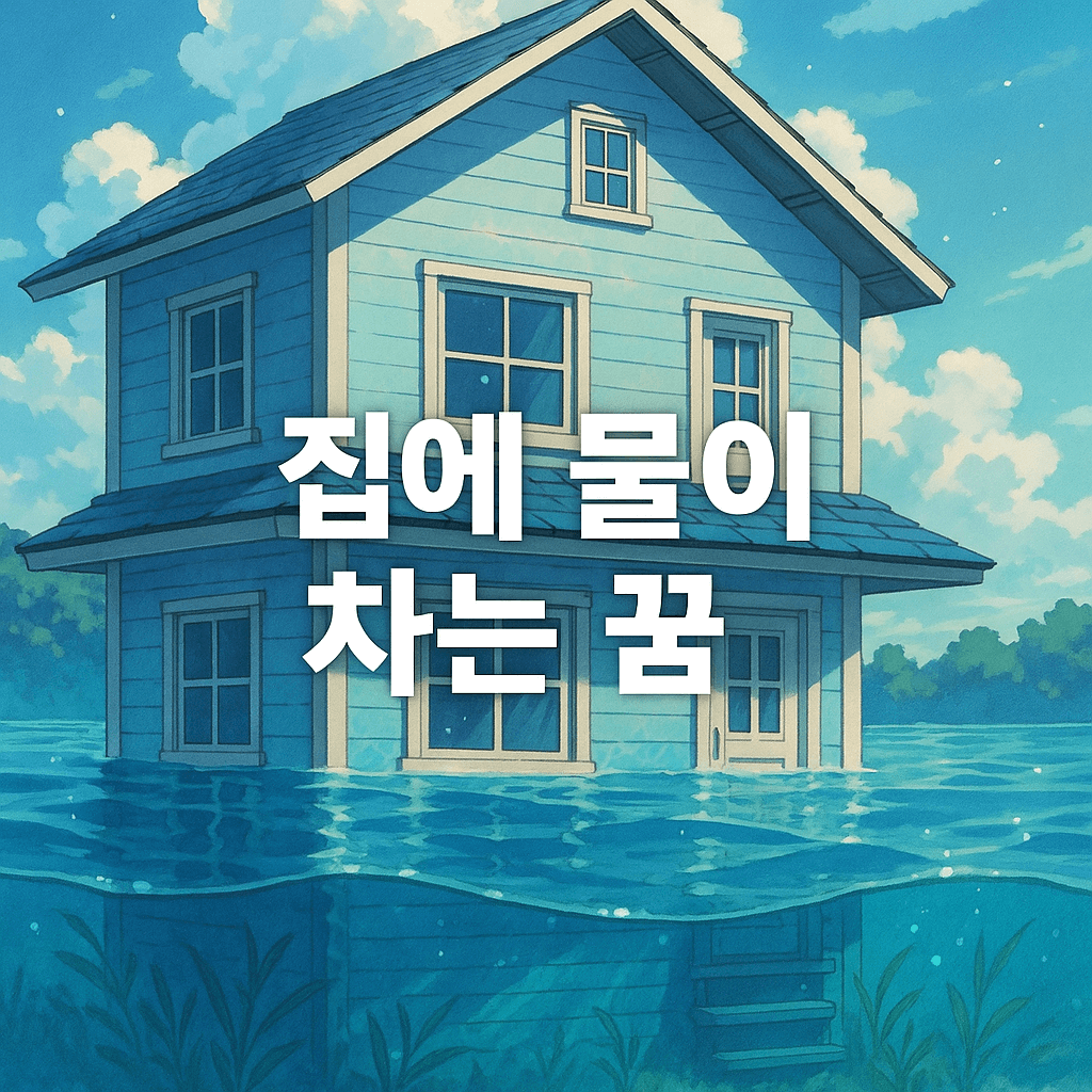 집에 물이 차는 꿈 해몽