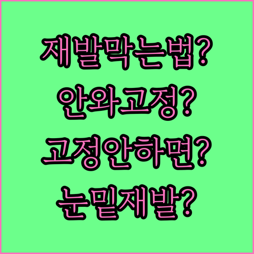 눈밑지방 재배치 재발 막으려면 안와격..