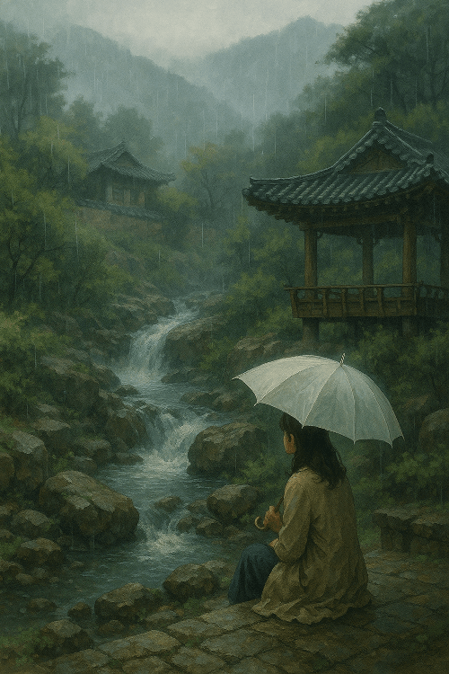 인왕산 수성동계곡 &ndash; 서울 한복판에서 만나는 비 내리는 계곡의 고요