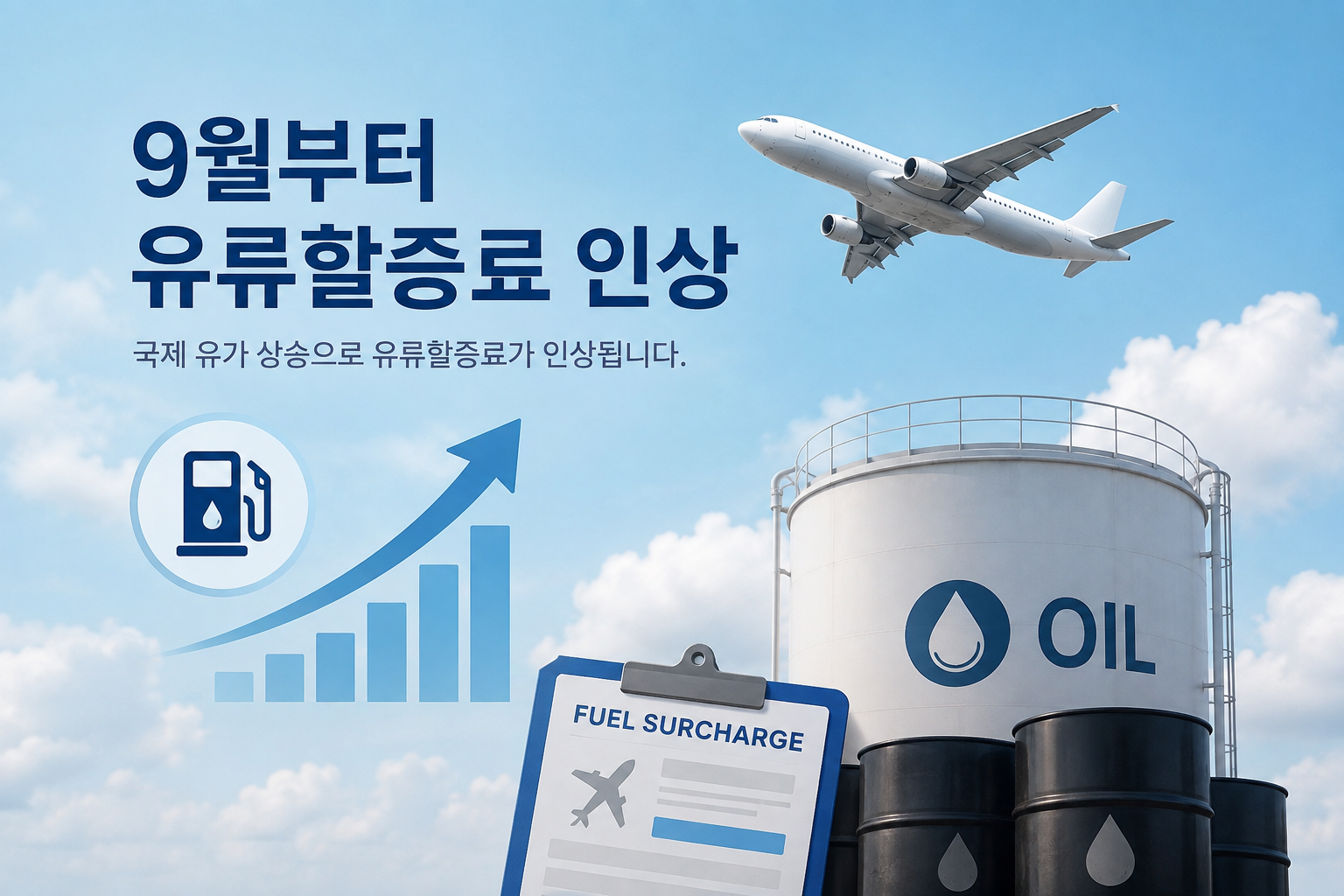 9월 유휴할증료 인상