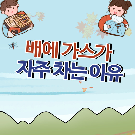 배에 가스가 자주 차는 이유