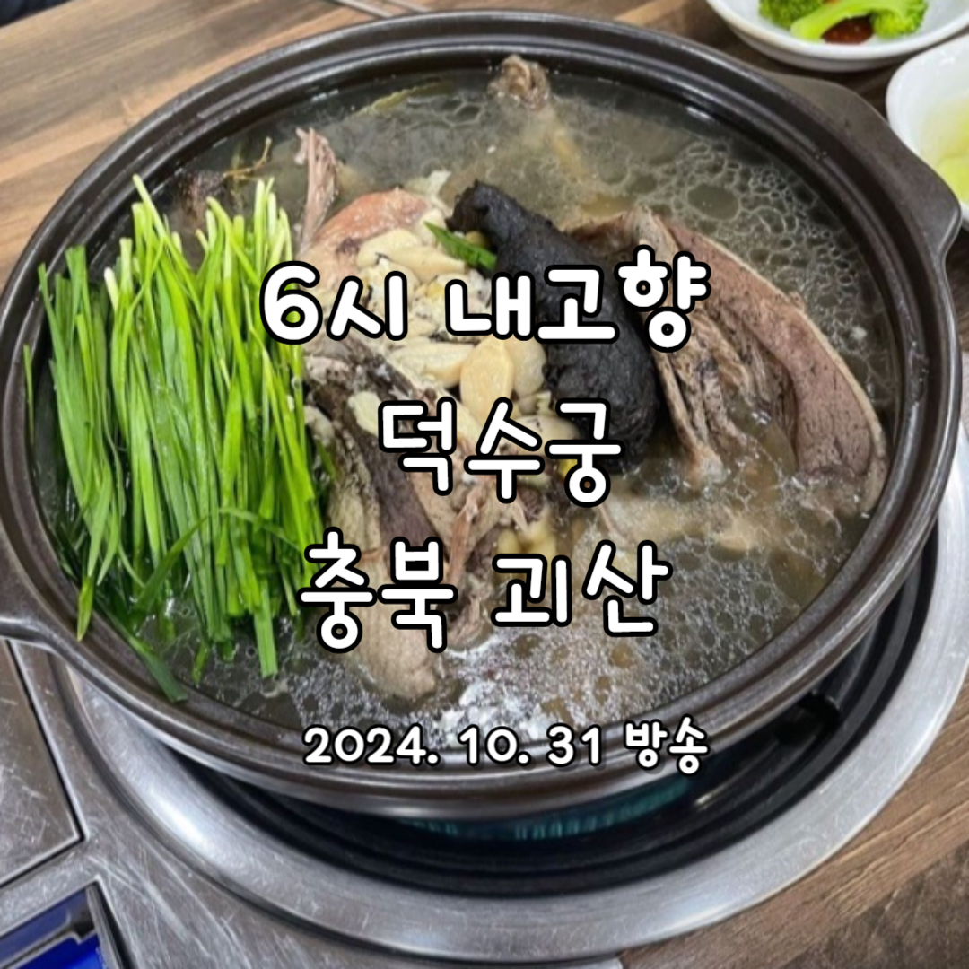 6시 내고향 추천, 괴산 덕수궁 자연산 능이백숙