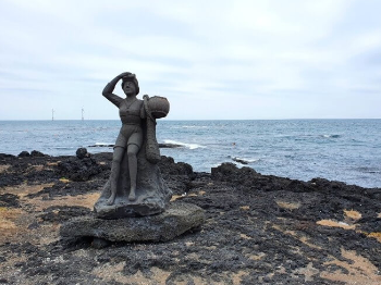 제주도관광 해녀상