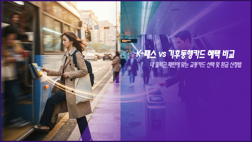 K-패스 vs 기후동행카드 혜택 비교｜내 출퇴근 패턴에 맞는 교통카드 선택 및 환급 신청법