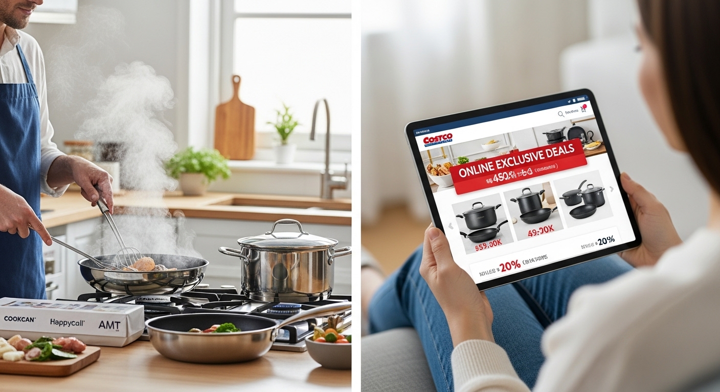 코스트코 온라인몰 주방용품 할인 혜택, 추석 요리를 위한 프리미엄 쿡웨어 세트와 테팔 핸드블렌더