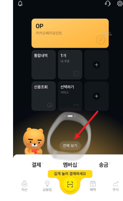 카카오페이 앱 사용법1