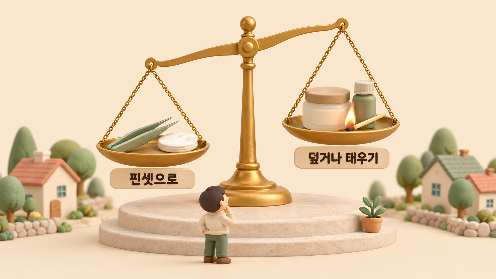 진드기 제거 방법 저울
