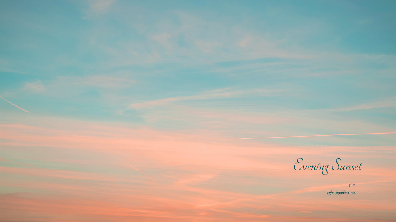06 저녁 노을 C - Evening Sunset 노을배경화면