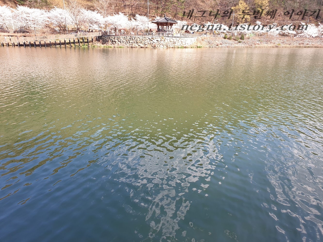 한가한 호수 풍경.