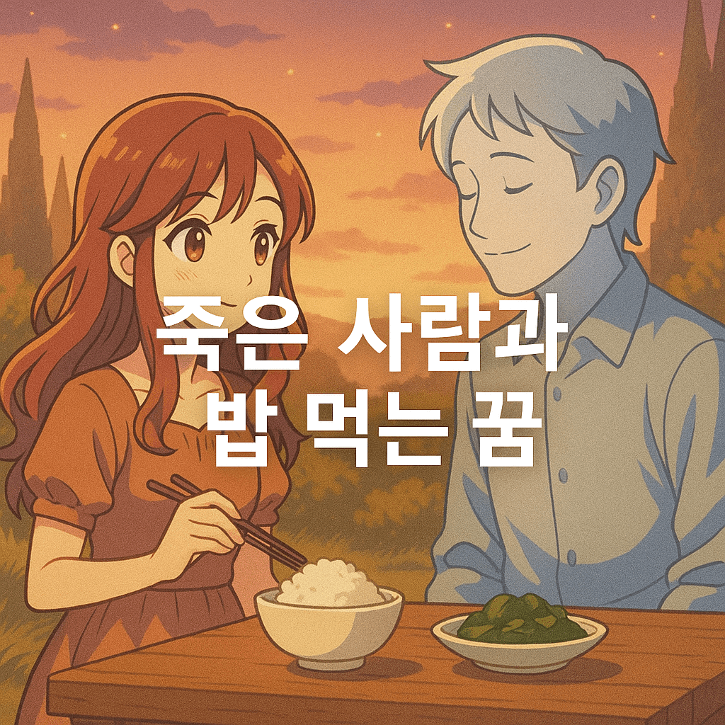 죽은 사람과 밥 먹는 꿈 해몽