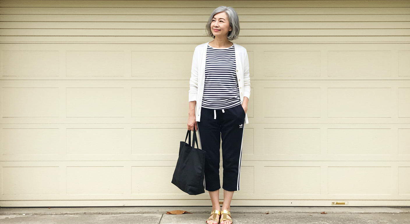 중년 여성 동안 패션