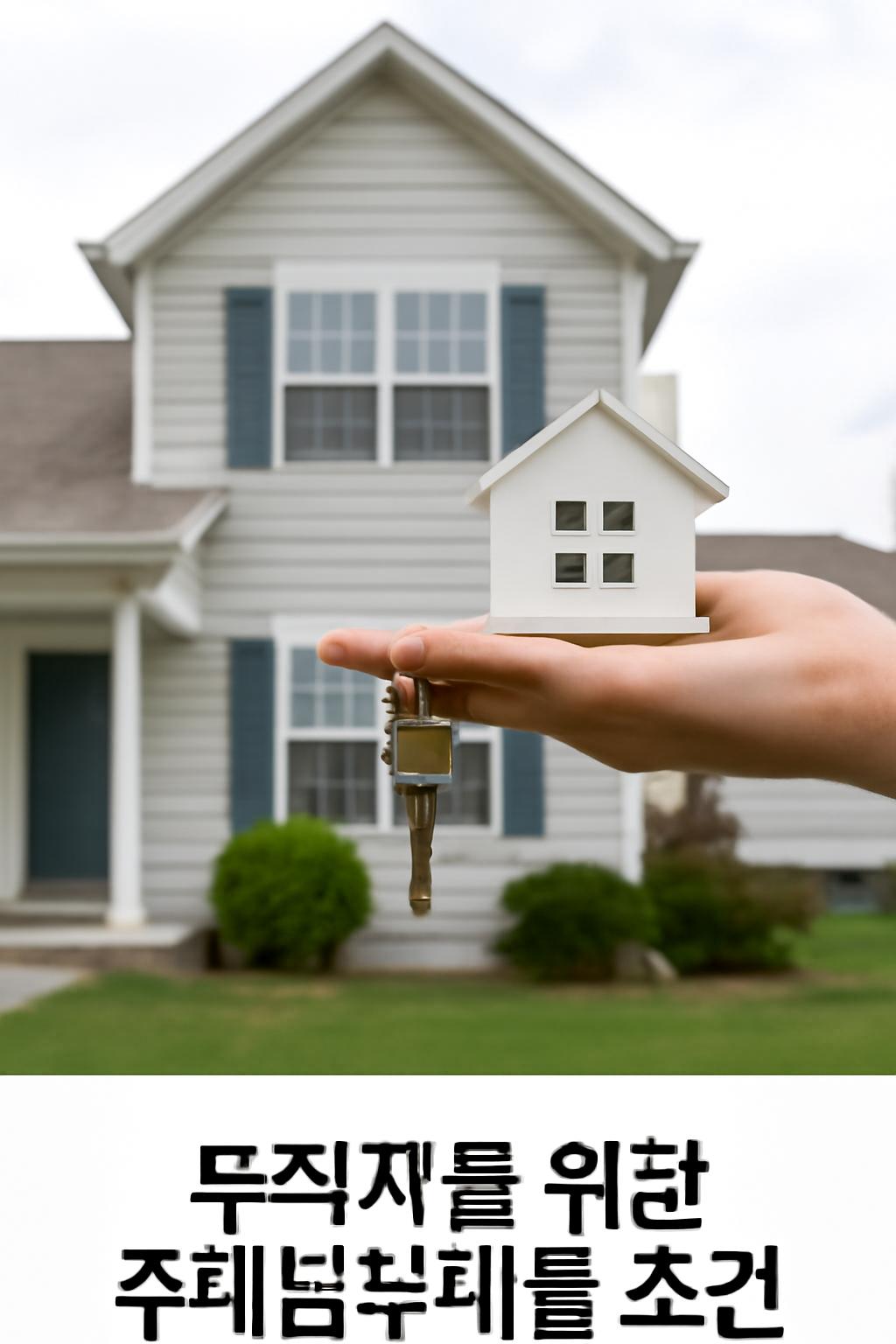 주택담보대출 조건 무직