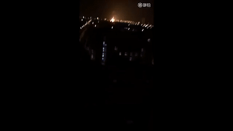 텐진항 폭발 동영상