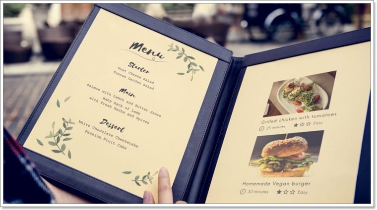 시그니쳐 메뉴판